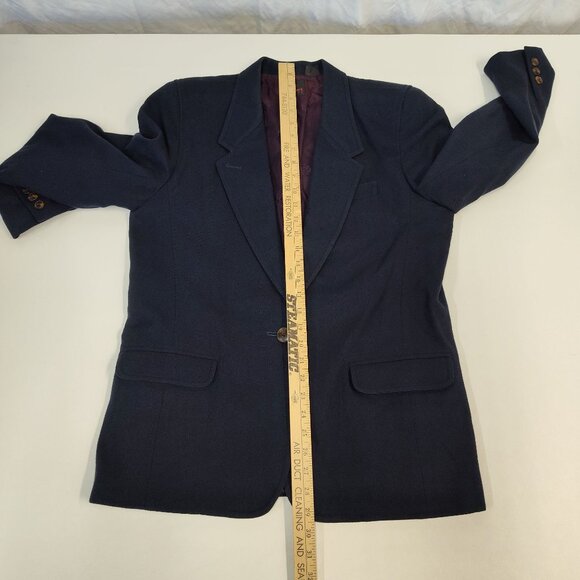 Lizsport Blazer 100% Wool Single-Button Blazer Jacket Women's Size 12 Petite - Picture 8 of 9